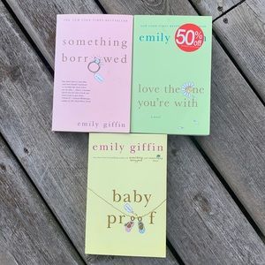 Emily Giffin Novels : Love the One you’re with, baby proof & something Borrowed